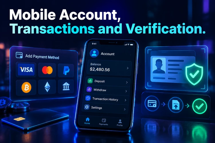 Mobile Account, Transactions and Verification